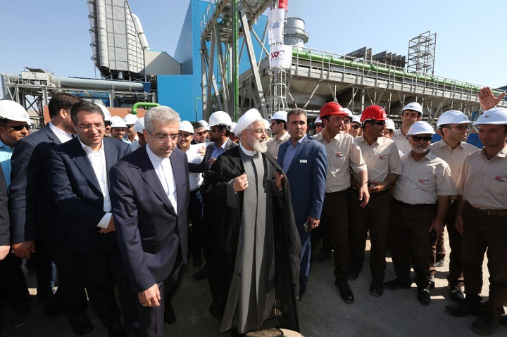 افتتاح بخش گاز نیروگاه هریس توسط ریاست محترم جمهوری